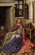 Robert Campin Madonna and Child Befor a Fireplace oil on canvas
